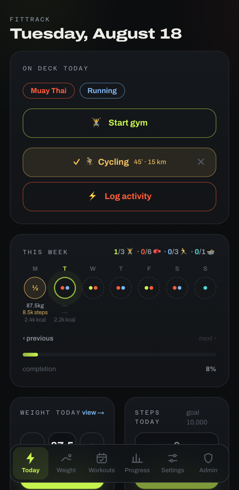 FITTRACK — Fitness Tracker