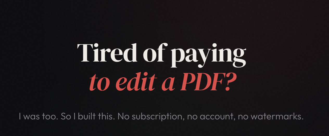 EditPDFFree.com — Free PDF Editor